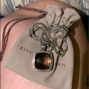 David Yurman morganite 20 mm Albion necklace